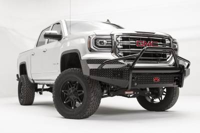 Fab Fours - Fab Fours GS16-K3962-1 Black Steel Front Bumper - Image 3