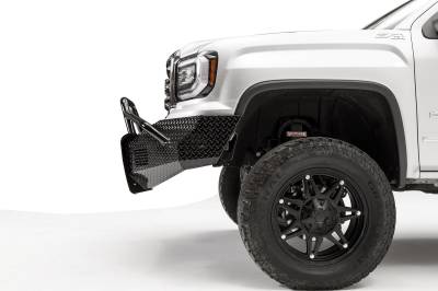 Fab Fours - Fab Fours GS16-K3962-1 Black Steel Front Bumper - Image 4