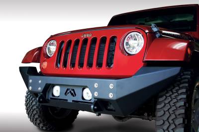 Fab Fours - Fab Fours JK07-B1857-B FMJ Full Width Winch Front Bumper - Image 2