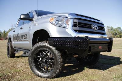 Fab Fours - Fab Fours TT14-K2861-1 Black Steel Front Bumper - Image 4