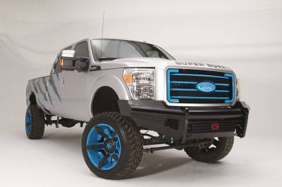 Fab Fours - Fab Fours FS11-S2561-1 Black Steel Front Ranch Bumper - Image 2