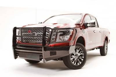 Fab Fours - Fab Fours NT16-K3760-1 Black Steel Front Bumper - Image 2