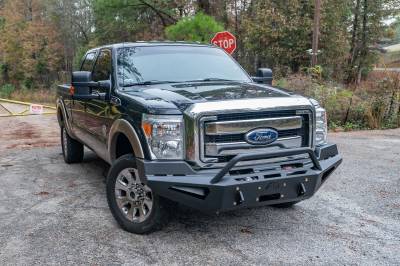 Fab Fours - Fab Fours FS11-RS2562-1 Red Steel Front Bumper - Image 2