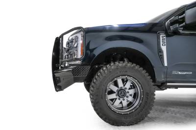 Fab Fours - Fab Fours FS23-S5960-1 Black Steel Front Bumper - Image 7