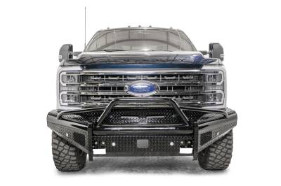Fab Fours - Fab Fours FS23-S5962-1 Black Steel Front Bumper - Image 2