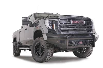 Fab Fours - Fab Fours GM24-S6261-1 Black Steel Front Bumper - Image 3