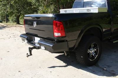 Fab Fours - Fab Fours DR10-T2950-1 Black Steel Ranch Rear Bumper - Image 2