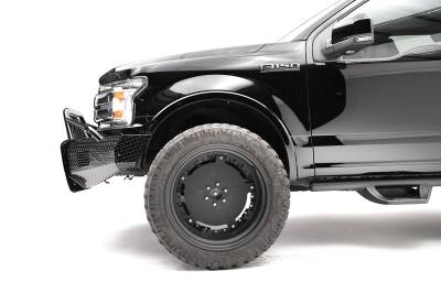 Fab Fours - Fab Fours FF18-K4562-1 Black Steel Front Bumper - Image 4