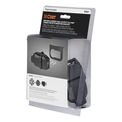 CURT - CURT 57021 OEM Replacement Dual-Output 7 and 4 Way Connector - Image 2