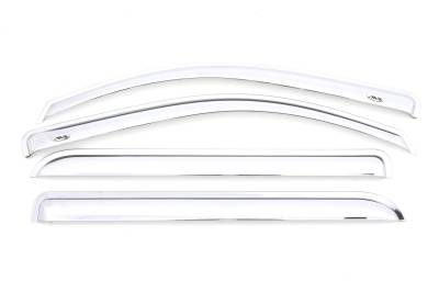 Auto Ventshade 684536 Chrome Ventvisor Deflector 4 pc.