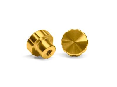 WeatherTech 8ACFBK2GD Colored Billet Knobs