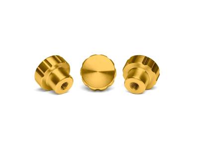 WeatherTech 8ACFBK3GD Colored Billet Knobs