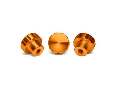 WeatherTech 8ACFBK3OR Colored Billet Knobs