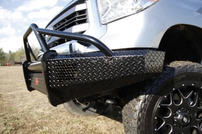 Fab Fours - Fab Fours TT14-K2862-1 Black Steel Front Bumper - Image 2