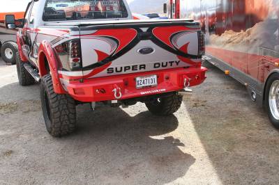 Fab Fours - Fab Fours FS08-W1350-B Heavy Duty Rear Bumper - Image 2