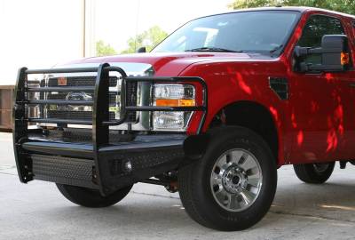 Fab Fours - Fab Fours FS08-S1960-1 Black Steel Front Ranch Bumper - Image 3