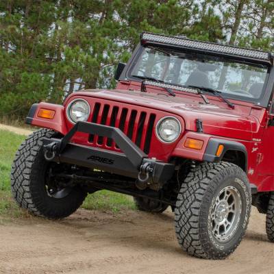 ARIES - ARIES 2186001 TrailCrusher Front Bumper w/Brush Guard - Image 3