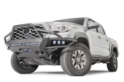 Fab Fours - Fab Fours TB16-03-B Vengeance Winch Front Bumper - Image 3