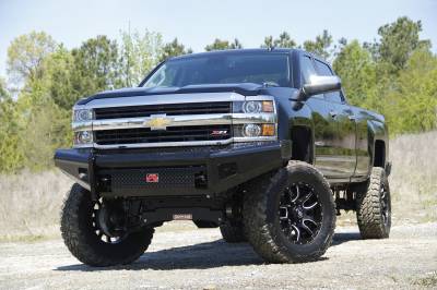 Fab Fours - Fab Fours CH05-S1361-1 Black Steel Front Ranch Bumper - Image 2