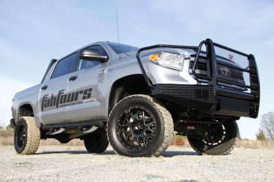 Fab Fours - Fab Fours TT14-K2860-1 Black Steel Front Bumper - Image 3