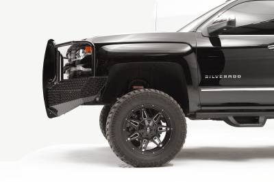Fab Fours - Fab Fours CS16-K3860-1 Black Steel Front Bumper - Image 4