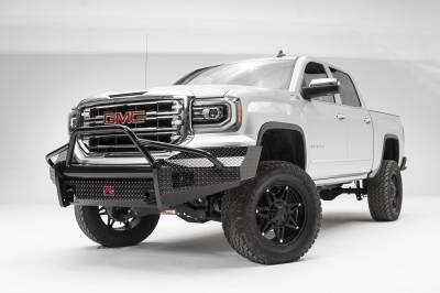 Fab Fours - Fab Fours GS16-K3962-1 Black Steel Front Bumper - Image 2