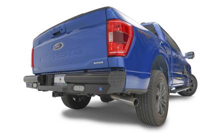 Fab Fours - Fab Fours FF21-T5050-1 Black Steel Rear Bumper - Image 3