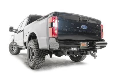 Fab Fours - Fab Fours FS23-T5950-1 Black Steel Rear Bumper - Image 2