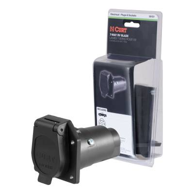 CURT - CURT 58151 7-Way RV Blade Connector Socket - Image 1