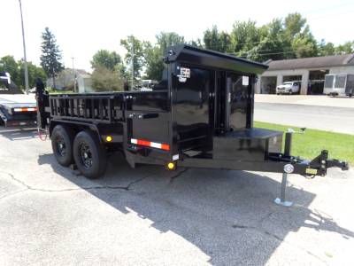 2027 Quality Steel & Aluminum 7x12 Low Profile Dump Trailer 12K Telescopic Ram