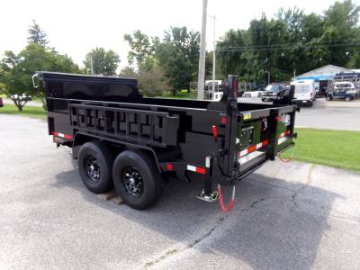 Quality Steel & Aluminum  - 2027 Quality Steel & Aluminum 7x12 Low Profile Dump Trailer 12K Telescopic Ram - Image 2