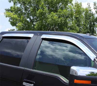 Auto Ventshade - Auto Ventshade 684109 Chrome Ventvisor Deflector 4 pc. - Image 4