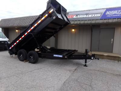 Sure-Trac Trailers - 2027 Sure-Trac 7x14 HD Low Profile Dump Trailer 14K Scissor - Image 2