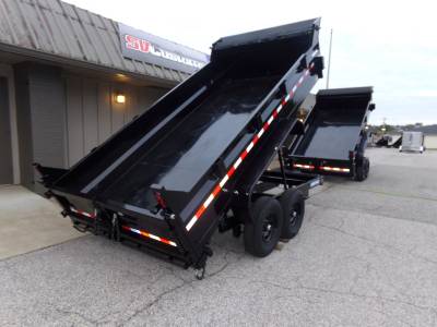 2027 Sure-Trac 7x14 HD Low Profile Dump Trailer 14K Scissor