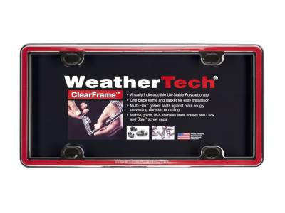 WeatherTech 63022 ClearFrame License Plate Frame