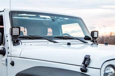 Rough Country - Rough Country 6004 LED Windshield Light Mounts - Image 4