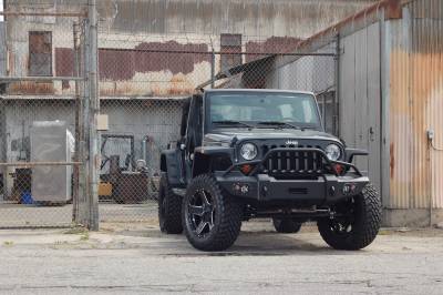 Fab Fours - Fab Fours JK07-B1850-B Lifestyle Winch Front Bumper - Image 6