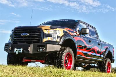 Fab Fours - Fab Fours FF15-H3251-B Premium Heavy Duty Winch Front Bumper - Image 3