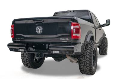 Fab Fours - Fab Fours DR19-T4450-1 Black Steel Rear Bumper - Image 3