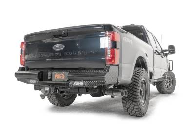 Fab Fours - Fab Fours FS23-T5950-1 Black Steel Rear Bumper - Image 3