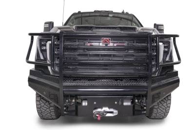 Fab Fours - Fab Fours GM24-S6260-1 Black Steel Front Bumper - Image 2