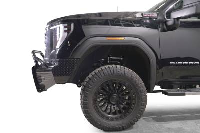 Fab Fours - Fab Fours GM24-S6262-1 Black Steel Front Bumper - Image 4