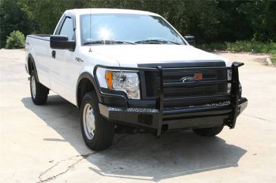 Fab Fours - Fab Fours FF09-K1960-1 Black Steel Front Ranch Bumper - Image 3